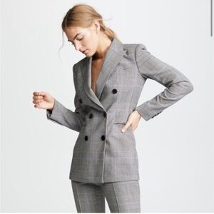 Theory Plaid Blazer Size 0